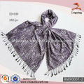 Venta al por mayor Lilac Jacquard Pashmina chal